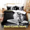 Avril Lavigne Beding Set Single Twin Printed Bed Linen Set With Pilowcase Bed Soft Duvet Cover Single Double Quen Super King-Sized Dimensionsd