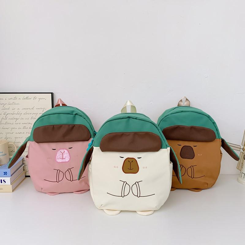 2025 Trendy Capybara Girl's Cartoon School Backpack