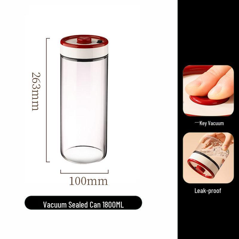 Sealed Vacuum Glass Jar for Coffee and Tea Storage