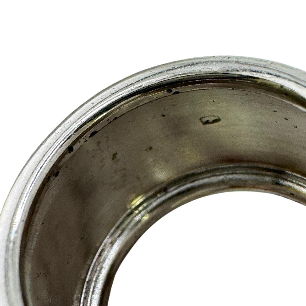 CHANEL metal Ring Silver metal Used