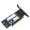 PCIe til M2 NVME Adapterkort PCI-E 4.0 X8 X16 NVME M Key SSD Konverter M.2 PCI Utvidelseskort For 2230 2242 2260 2280