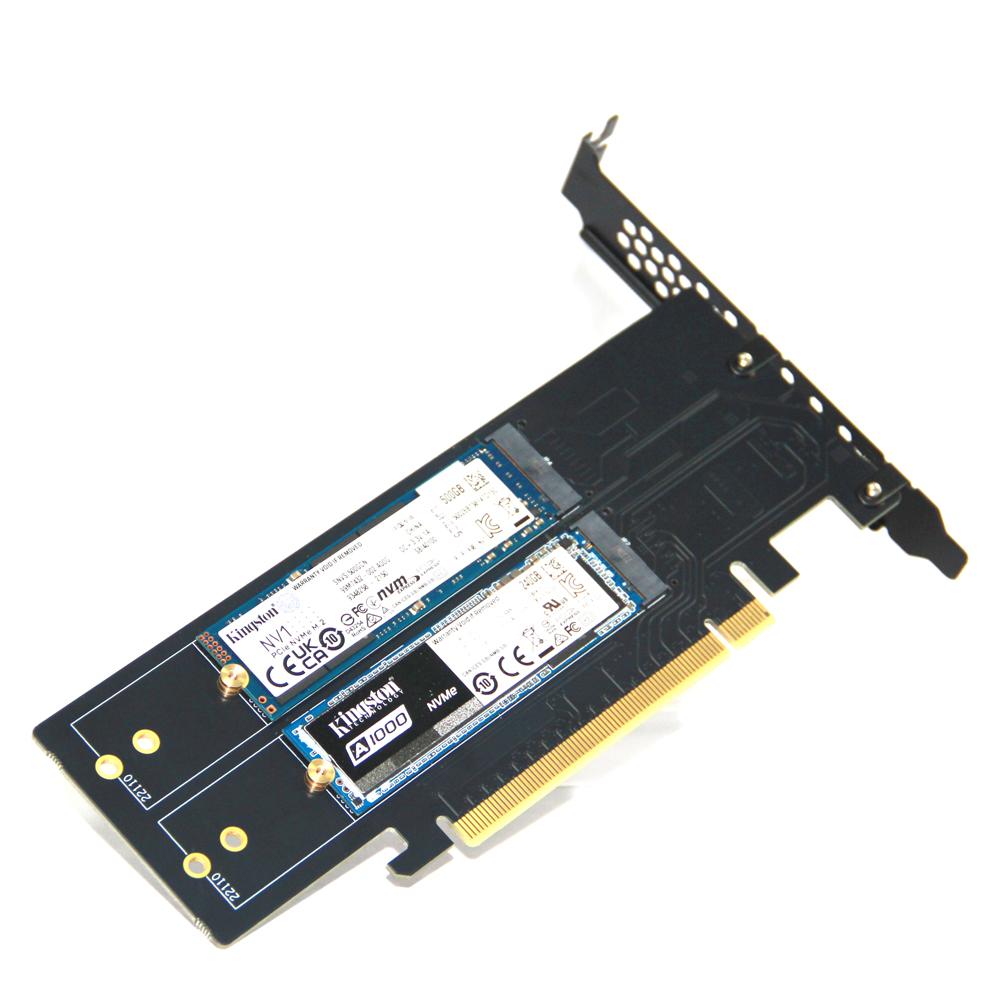 PCIe To M2 NVME Adapter Card PCI-E 4.0 X8 X16 NVME M Key SSD Converter M.2 PCI Expansion Card For 2230 2242 2260 2280