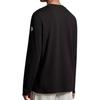 Moncler Pattern Embroidered Badge Crew Neck Long Sleeve T-Shirt Men tops Black I2-091-8D00016-8390T-999