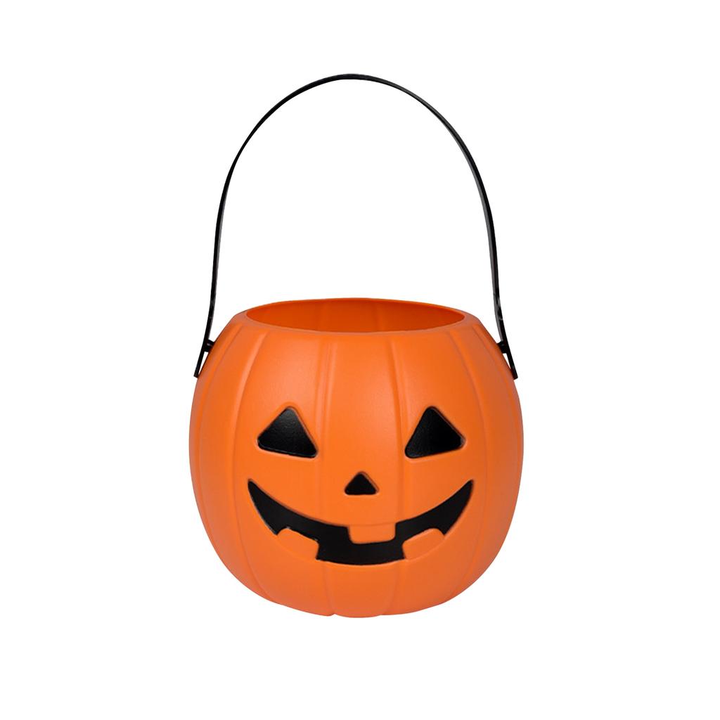 Halloween Kürbis Handeimer Süßigkeitenbehälter für Kinder Party Dekoration