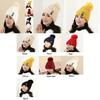 Luxurious Winter Fashion Knitted Hat Charm Women Adjustable Warm Woolen Hats For Cold Weather