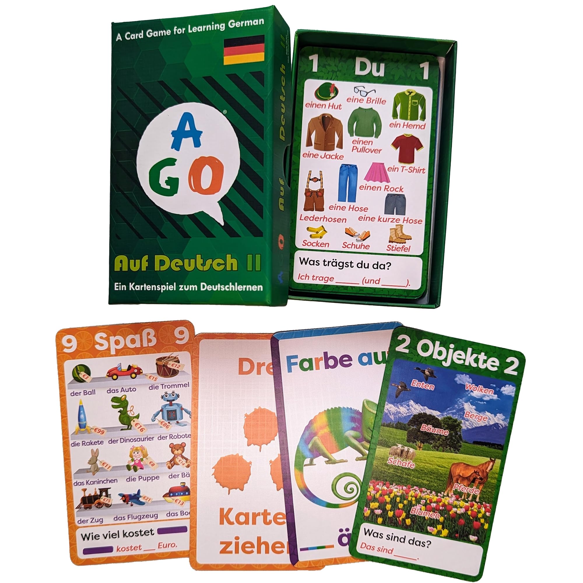 

AGO Auf Deutsch Карточная игра для изучения немецкого языка, уровень 2