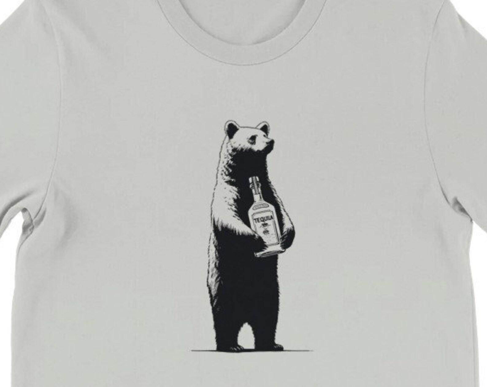 Bear Tequila Cuddle Shirt , Unisex, Animal Lover Shirt, Funny Animal T-shirt, Gifts For Him, Gifts for Her S