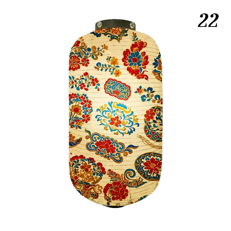 Oriental Style Festival Cloth Lanterns Antique Phoenix Printed Lantern Sushi Cuisine Advertising Sign Party Decoration Ornaments