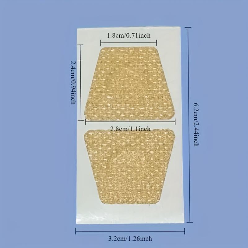 40pcs Toenail Repair Patches Ingrown Nails & Discoloration, Restore Damaged Thick Nails Geometric Pattern Nail Care Stickers for Toe Protection