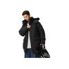 Li Ning Logo Solid Color Warm Classic Zip Up Hooded Down Jacket Unisex Outerwear AMMY360-1
