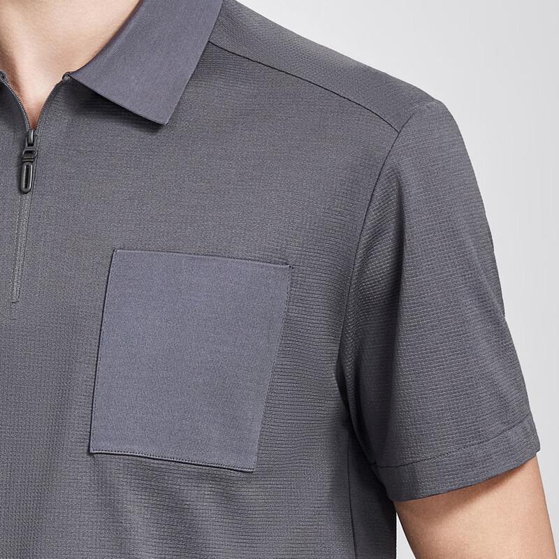 Antonio Men's Silk Blend Business Casual Polo Shirt