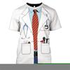 Summer Men's New Fashion Cosplay Navy Captain T Shirt 3D All Over Printed Fashion Unisex Clothing Street Casual Uniform T-shirt