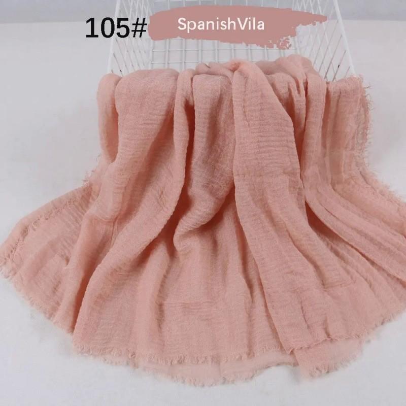 

Breathable Cotton Linen Wrap With Bubble Hem For Womens Daily Wear And Travel 24