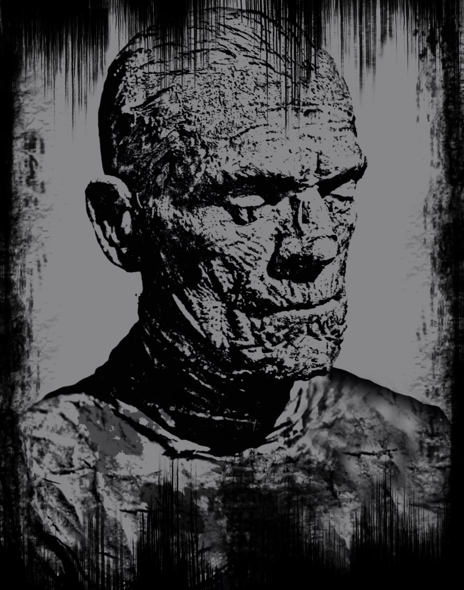 the mummy - horror - black t-shirt - boris karloff L