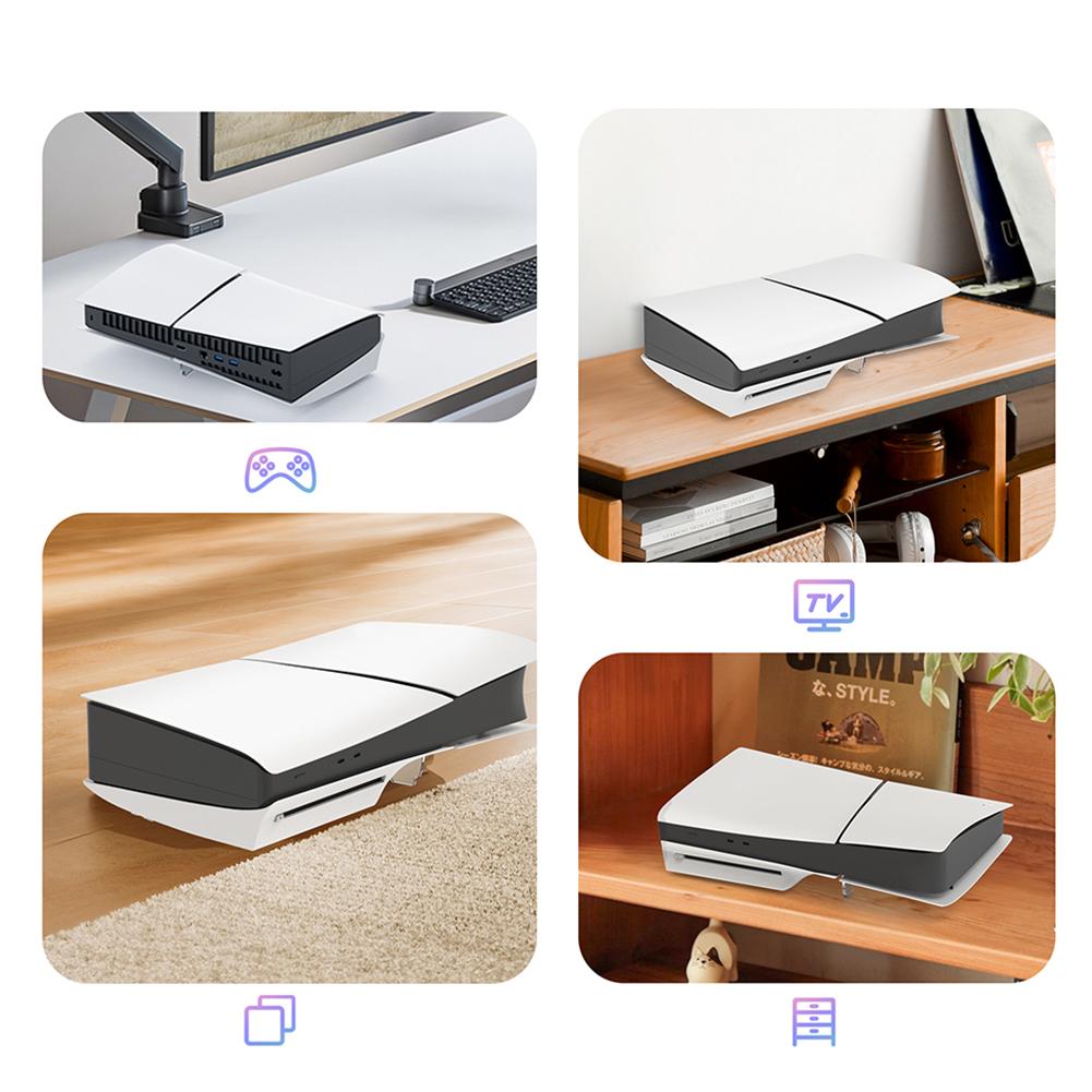 Pentru PS5 Slim Suport de consolă orizontal Suport de depozitare gazdă Suport de bază din acril Stabil transparent pentru Sony Playstation 5 Slim