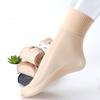 5 Pairs of Extra-large Loose Mid-tube Cotton Bottom Anti-slip and Wear-resistant Thin Steel Wire Socks, Flesh-colored Anti-hooking Short Threads