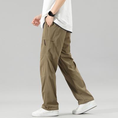 Autumn and Winter Medium and Thick Charging Pants Men's American Loose Tooling Casual Trousers