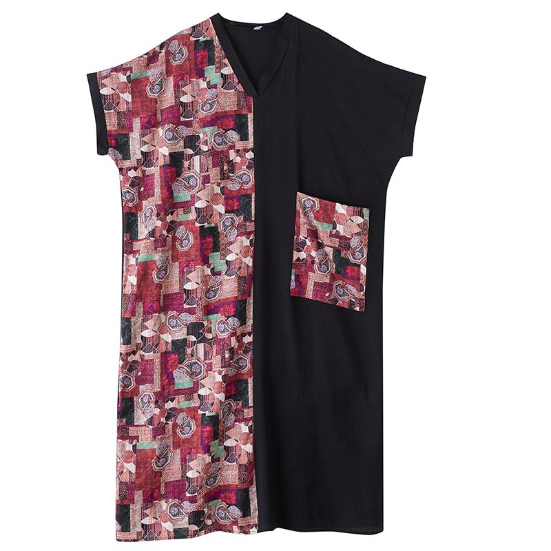 Dimanaf New Women 2025 Plus Size Summer Long Casual Dress Loose Linen Vintage Basic Maxi Dress 9844