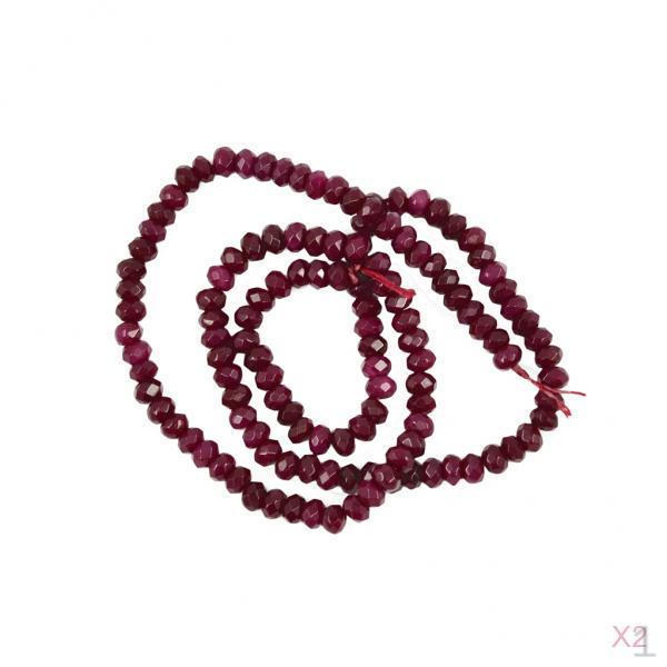 

2 нити ограненных ронделей из натурального жадеита мм