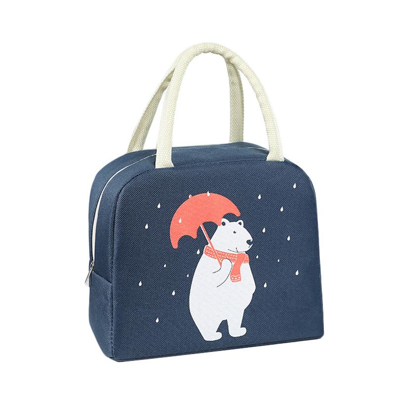 Lunch Bag Cooler Tote Portable Insulated Box Canvas Thermal Cold Food Container School Picnic For Men Women Kids Travel Lunchbox