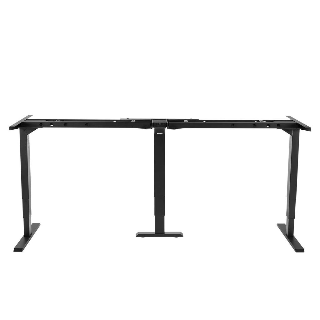 VEVOR Standing Desk Frame Triple Motor, Electric 3 Leg Corner Table Legs, Adjustable Height 60-125 Cm