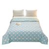 YEKEROLAN Summer Washed Printed Brushed Quilt