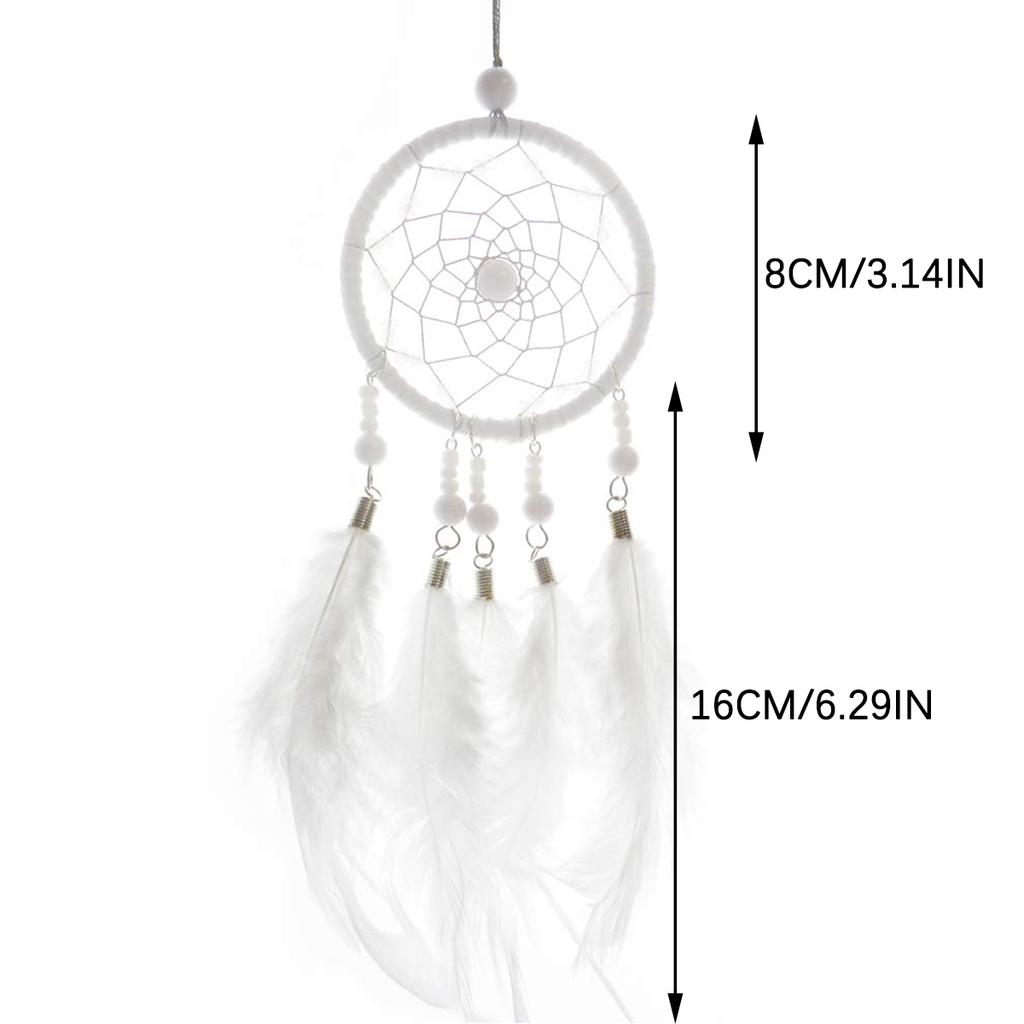 Lapač snů Domácí řemeslný přívěsek Dárek k narozeninám pro přítelkyni Přívěsek s peřím do auta Peří a střapce Přívěsek na domácí dekoraci