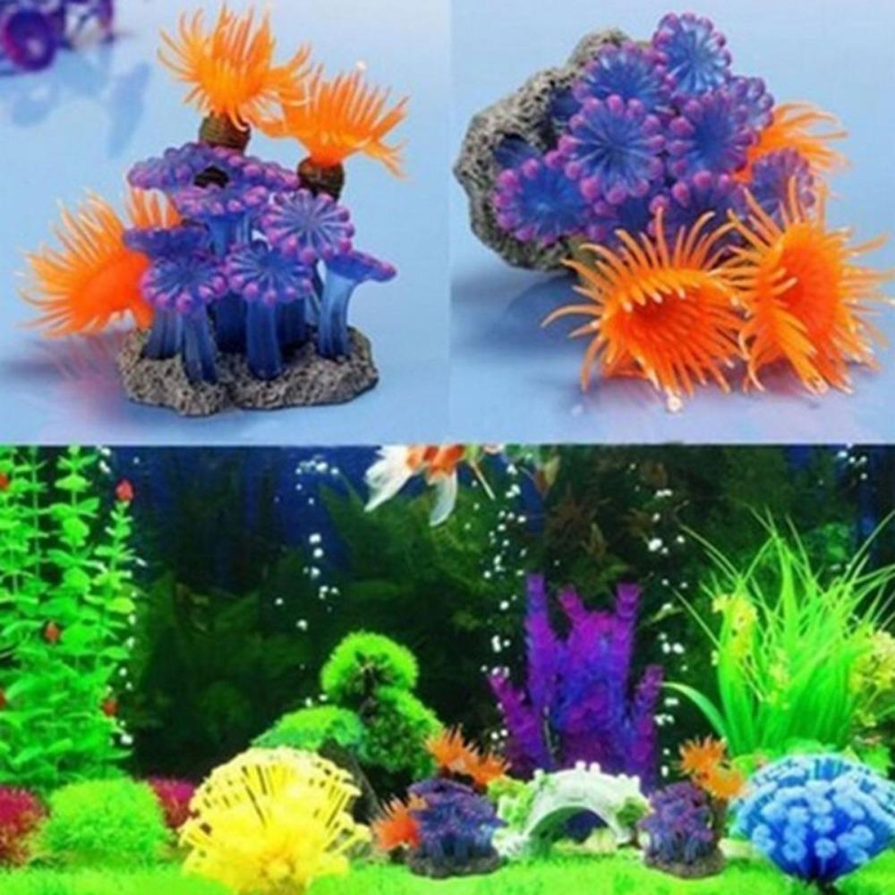 Colorful Aquarium Accessories Fish Tank Decoration Artificial Coral Fake Coral Coral Reef Stone