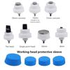 Muscle Massager Shockwave Machine 7 Heads Lattice Ballistic Shock Wave Silicone Heads Portable Home Sports Recovery Ergonomic Design