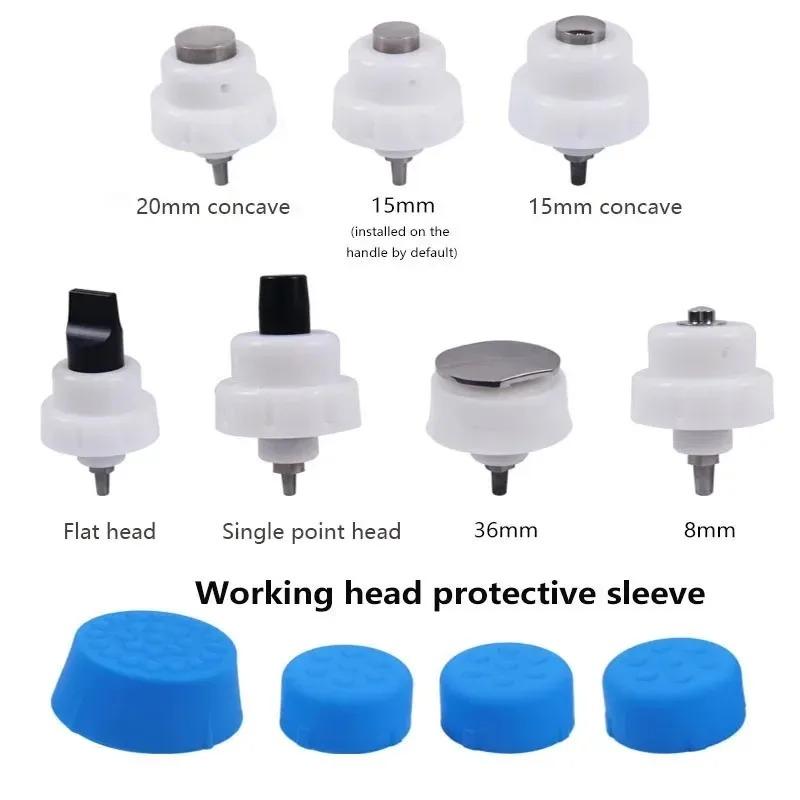 Muscle Massager Shockwave Machine 7 Heads Lattice Ballistic Shock Wave Silicone Heads Portable Home Sports Recovery Ergonomic Design