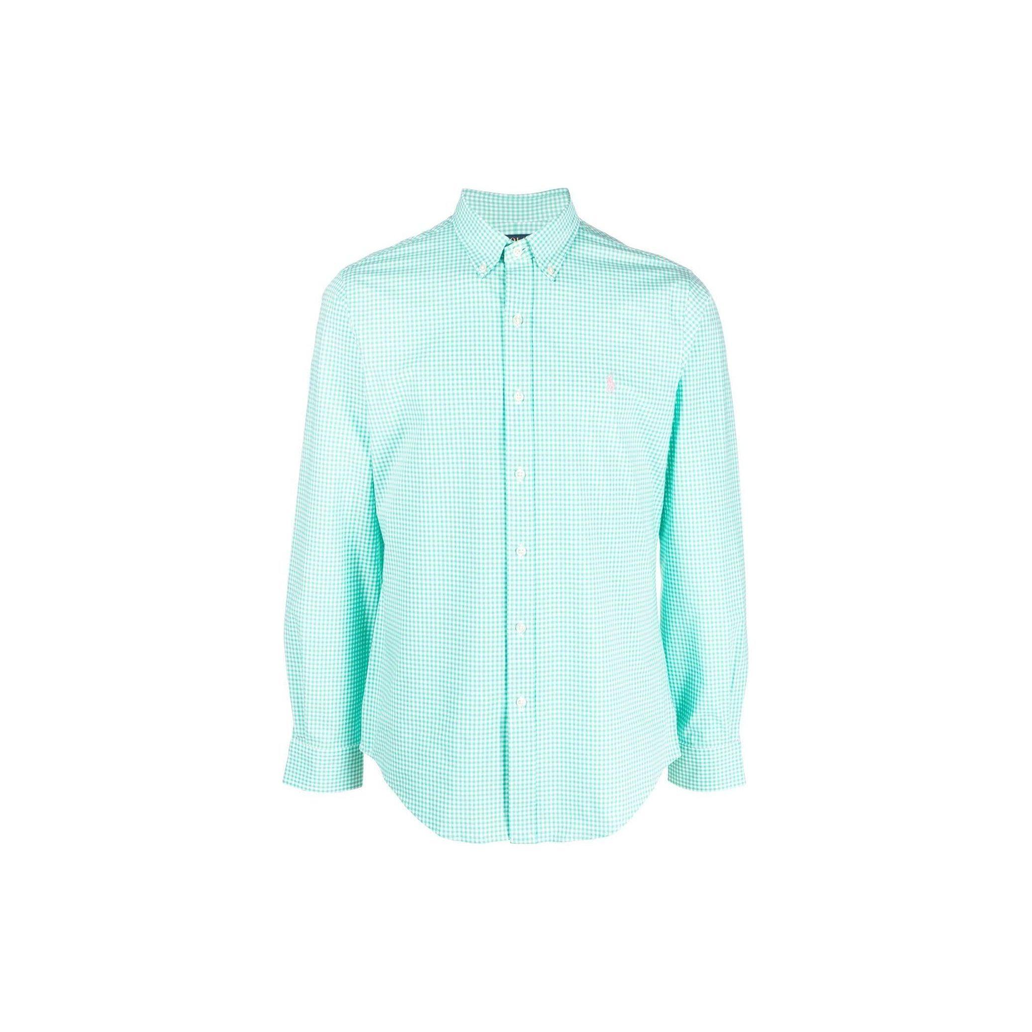 

Polo Ralph Lauren Ss23 Рубашка поло с вышивкой логотипа Мужские рубашки Зеленый 710859882-012 L