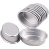 10pcs mini size oval egg shape aluminium alloy metal cheese pan cake mold bread mould tart holder pudding jelly tin DIY bakery D00