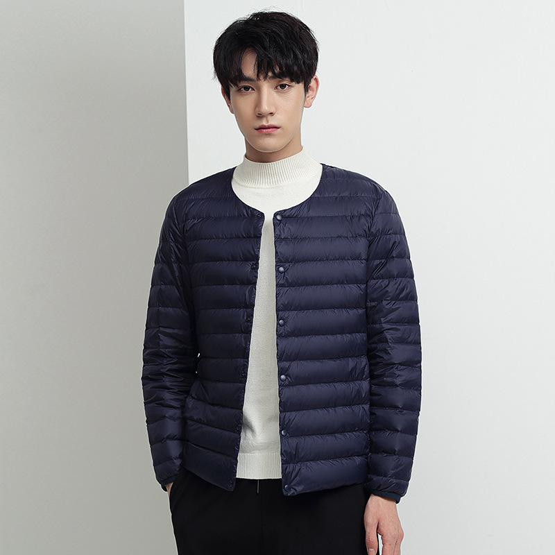 Lightweight Down Jacket Men s Short Autumn and Winter New White Duck Down Jacket Youth Simple Casual Versatile Down Jacket Men M