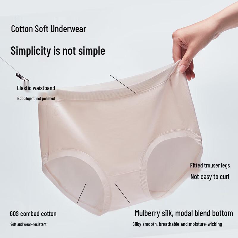 Etam Women's Seamless Combed Cotton Mid-Rise Briefs (3-Pack)