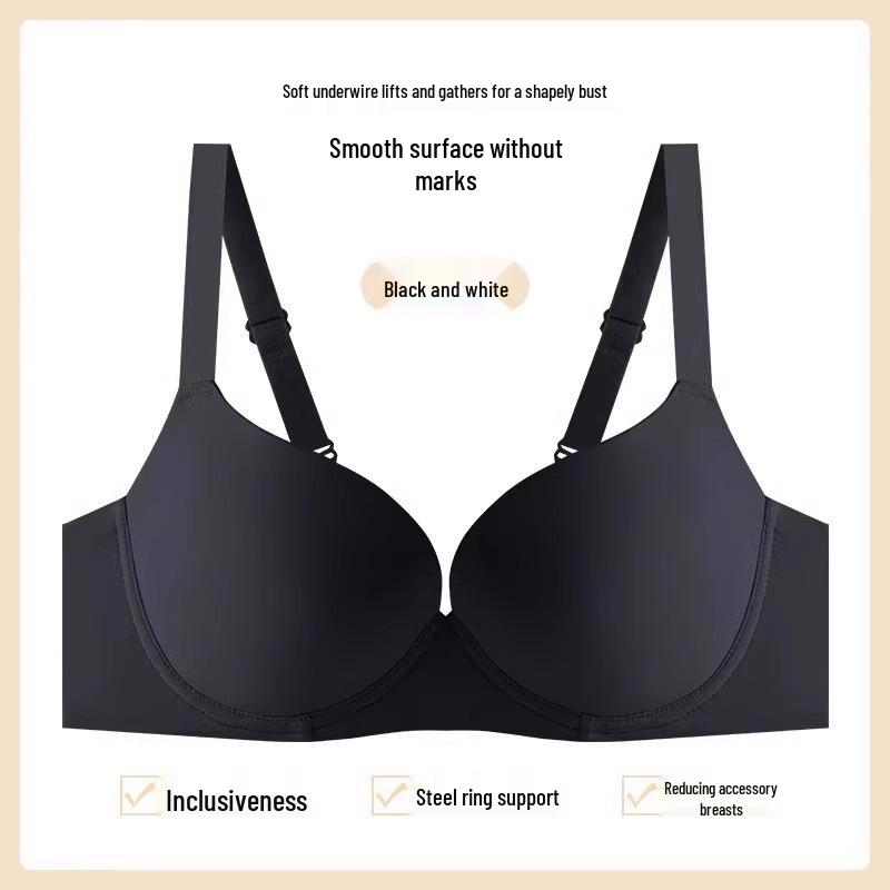 

Бесшовный бюстгальтер больших размеров с легкой поддержкой и мягкой косточкой - Полная чашка, Боковая поддержка для уменьшения объема 85B