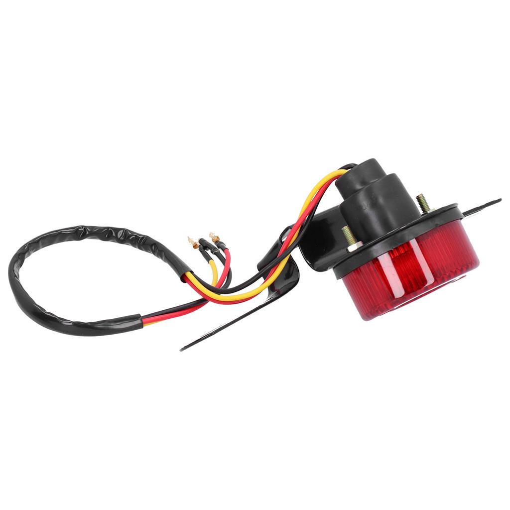 DC12V Motorcycle Taillight Brake Lamp with License Plate Bracket Universal Fit for Honda