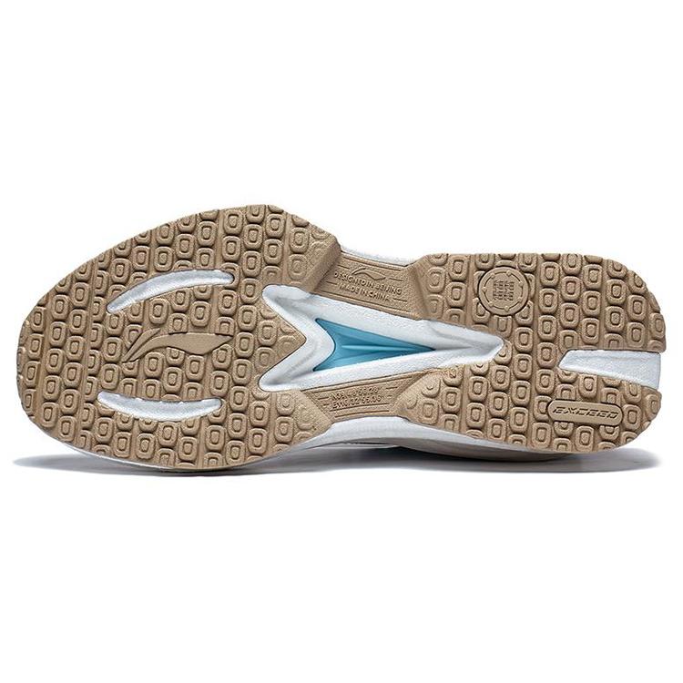 New LiNing Exceed 7 Anti Slip Wear Resistant Low Top Casual Shoes Women's White Blue AGLT092