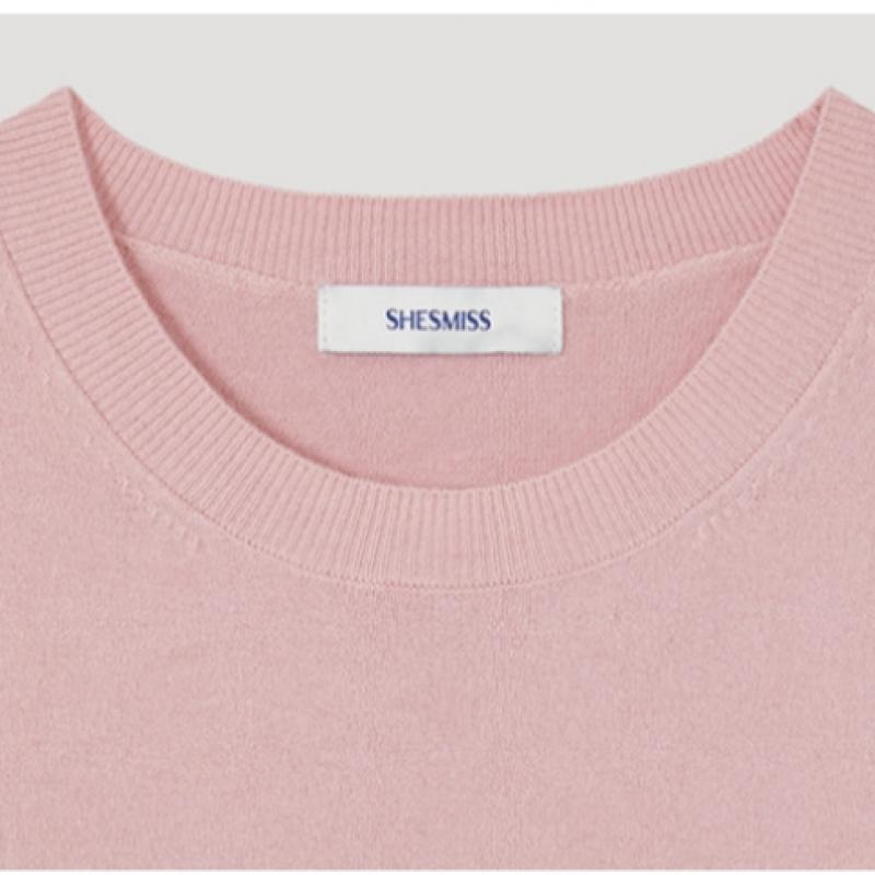 She S miSS Round Neck Half Sleeve Knit SSkpop12600 Pi