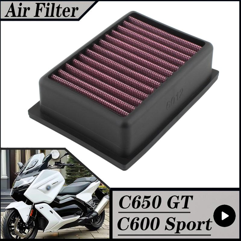 FOR BMW C650GT 2012-2020  C600 Sport 2012-2018  Motorcycle High Flow Air Filter Intake Cleaner C650 GT C600Sport