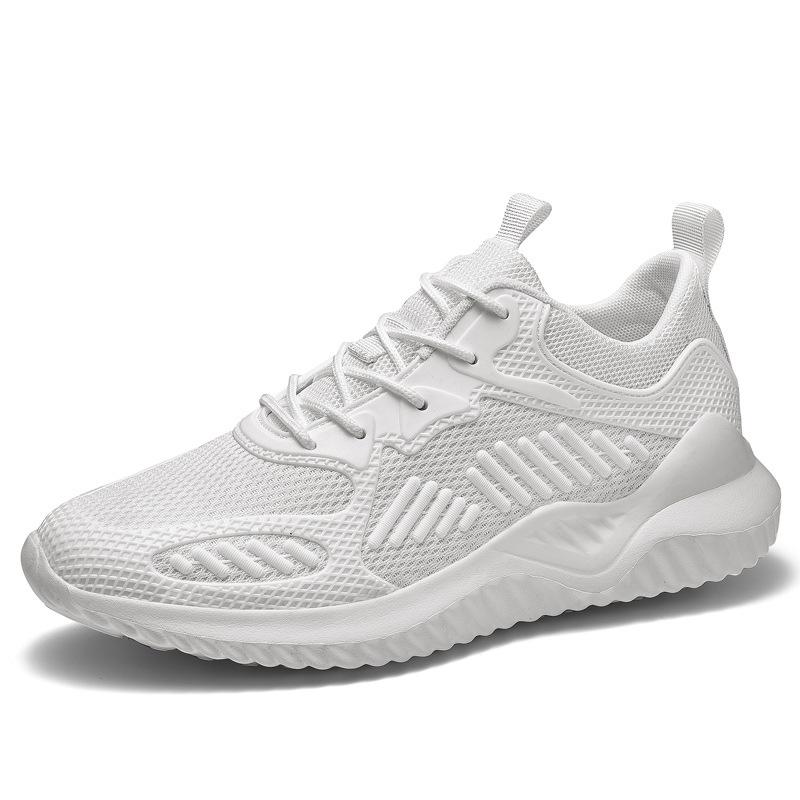 

Новая пара мужских модных спортивных кроссовок из сетки, дышащие, универсальные, повседневные, большого размера 48 35 белый
