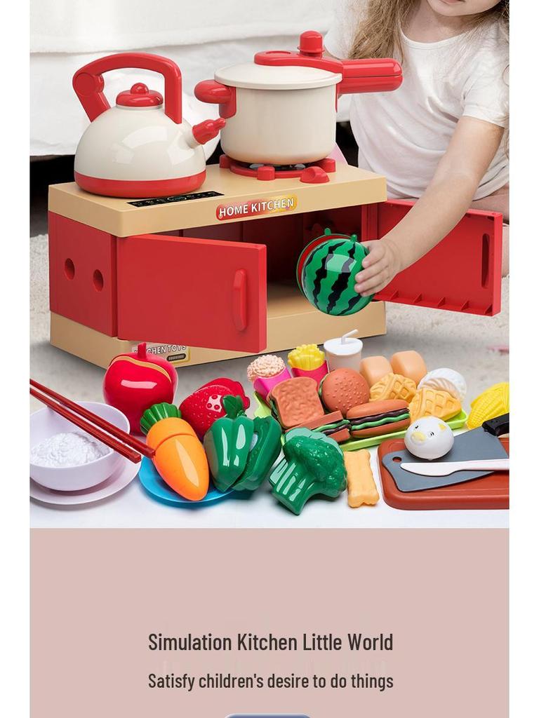 Children's Pretend Play Kitchen Set - Cooking Toys for Boys & Girls Ages 3 to 6