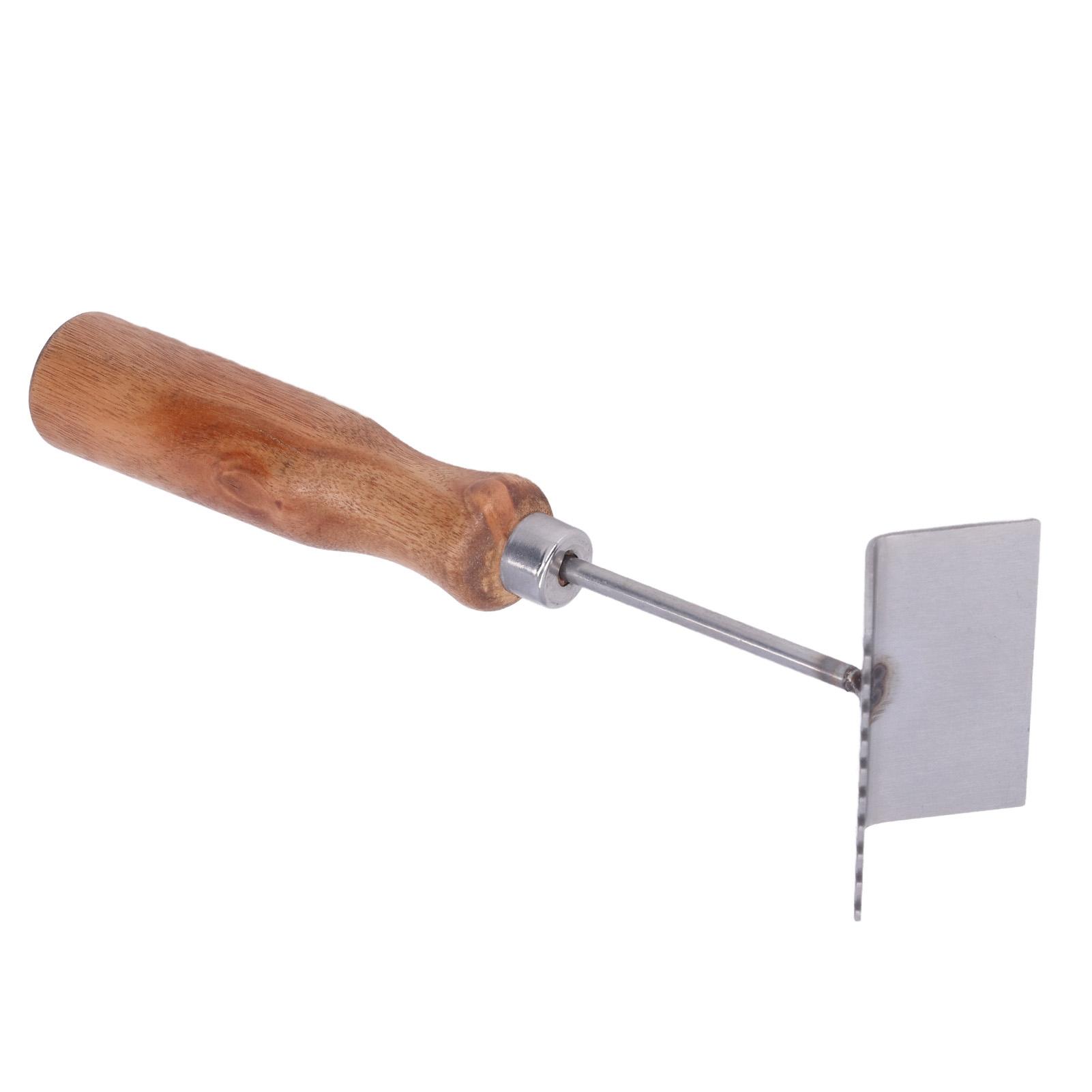 Konnwei Bee Frame Shovel Stainless Steel Wooden Handle Professional Beehive Cleaner For Beekeeper