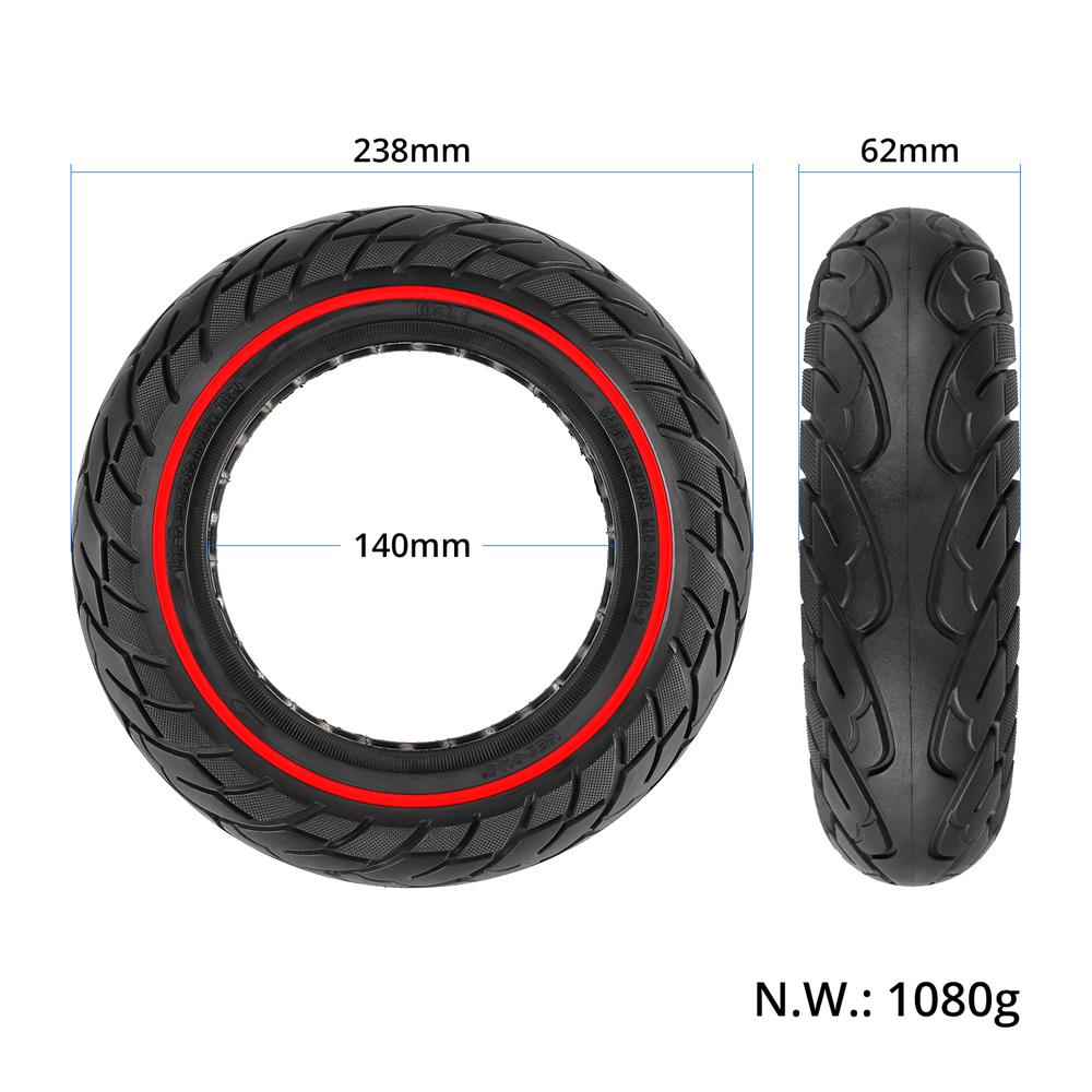 10x2.5 Inner Hollow Honeycomb Solid Tire 10 Inch Electric Scooter Explosion Proof Tubeless Tire Front Rear Tire