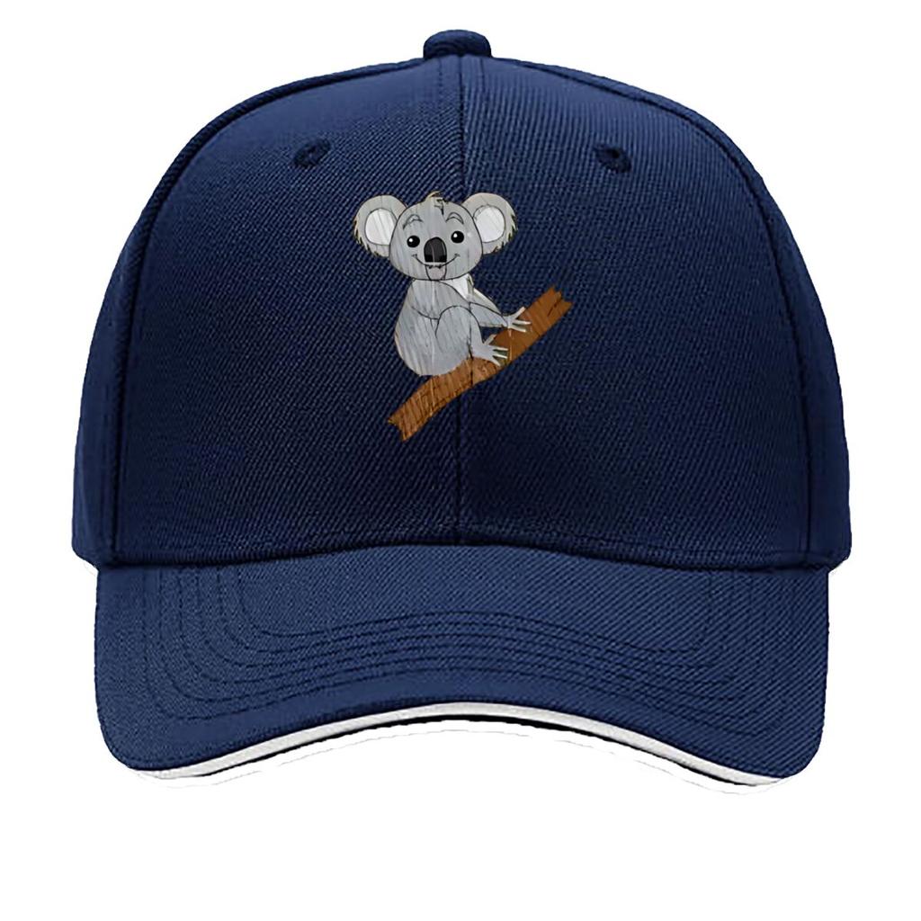 Cuddly Koala On Tree Branch Pattern Sandwich Baseball Cap For WoUnisexs Unisex FeUnisex Beach Dad Hat