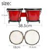IRIN African Bongo Drum Wooden Clear Sound Percussion Instrument Thick Goatskin Tambourine Rhythm Music Parts Can Tuning