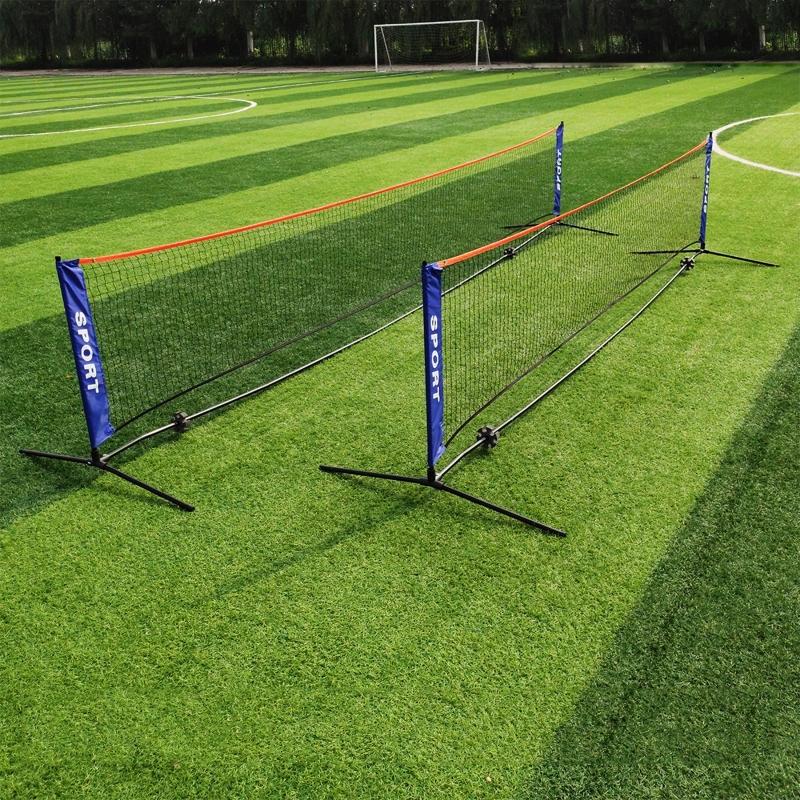 Portable Tennis Net, Foldable Adjustable Badminton Net Indoor Outdoor Beach Sport Training Equipment for Kids Adult- NET
