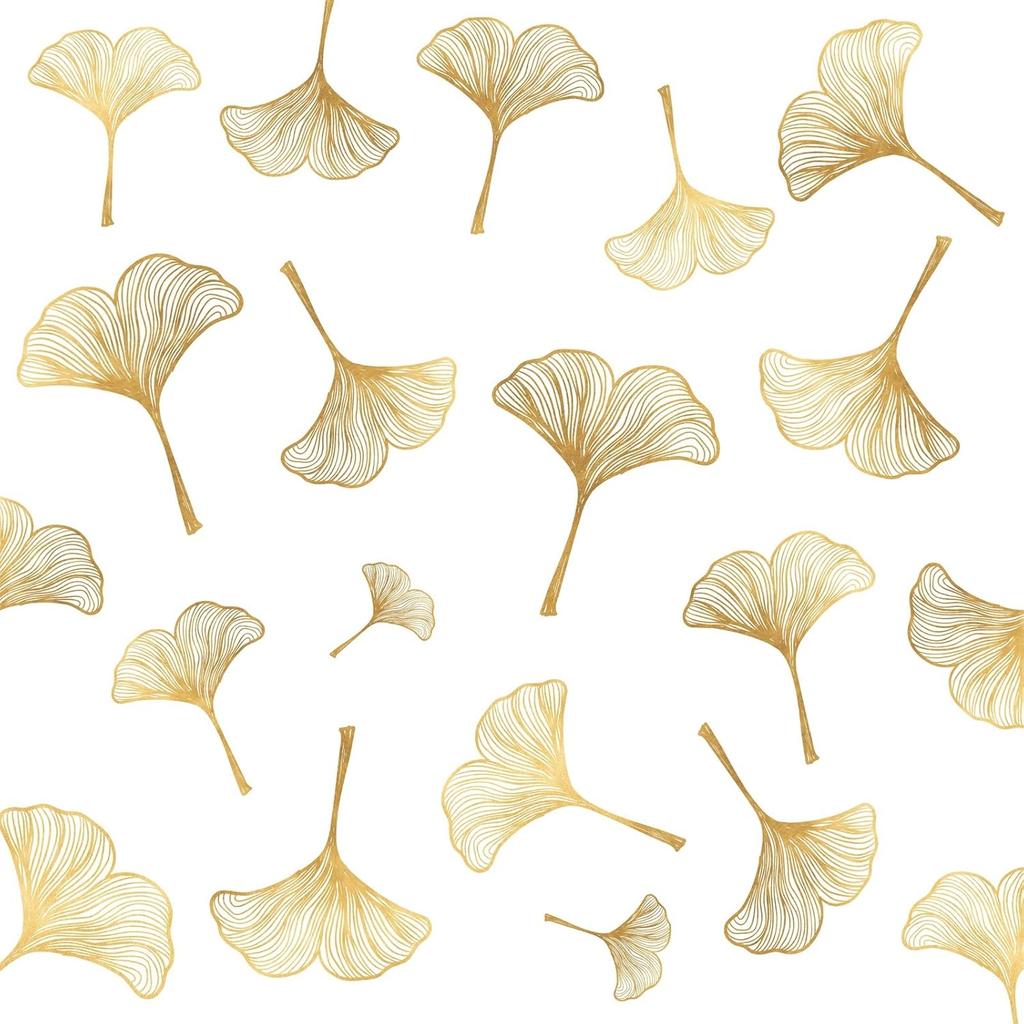 Gold Wall Decals Gold Leaves Wall Decals Peel and Stick Modern Leaf Wall Stickers Living Room Decor Abstract Floral Wall Stickers Nordic Plant Art