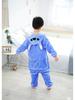 Pijamale Onesie Desene Animate pentru Copii - Flanelă Stitch, Perfecte pentru Toamnă/Iarnă, Casual pentru Acasă și Performanță