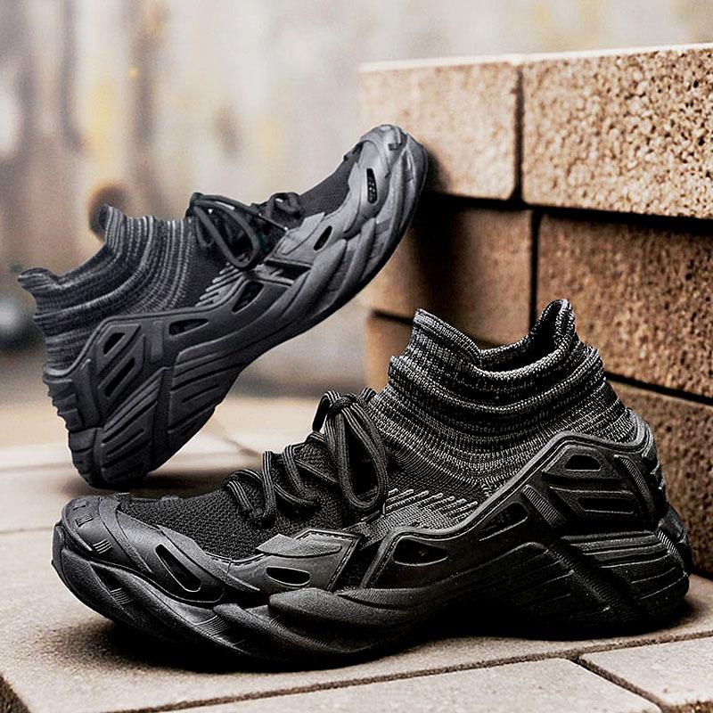 2025 New Casual Fly-woven Shoes Octopus Socks Shoes Mecha Shoes Platform Versatile Fashion Sports Trendy Shoes