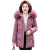 Autumn and Winter New Middle-aged and Elderly Cotton-padded Clothes Large-size Mother-padded Jackets Winter Hooded Jackets